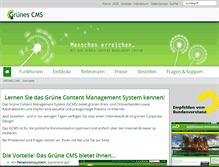 Tablet Screenshot of gruenes-cms.de